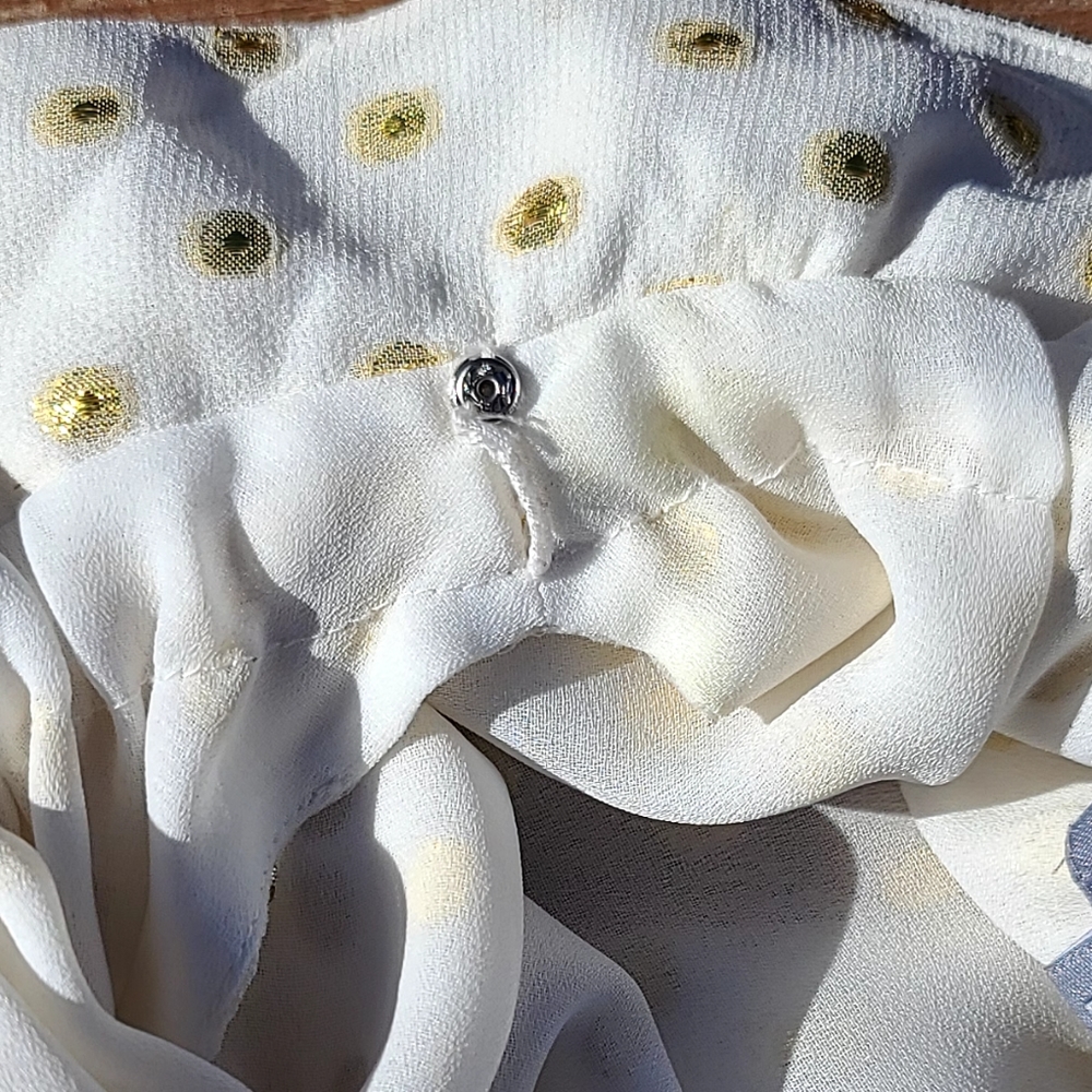 ECCOCI gold polka-dot  silk blouse - Picture 7 of 7
